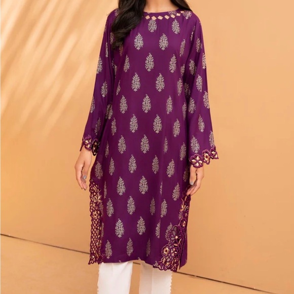 Salwar Kameez Tops - New XL Pakistani Designer Purple Dress